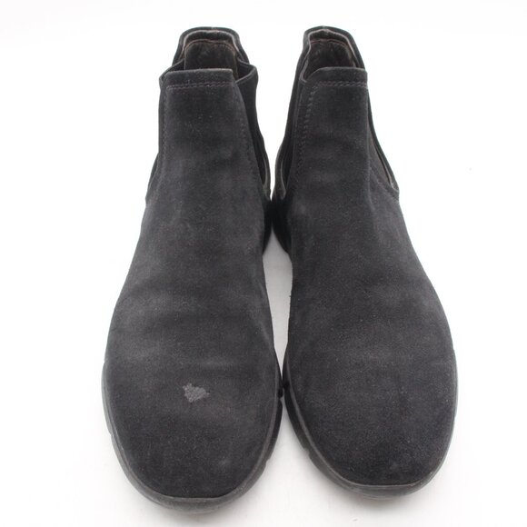Santoni Chelsea Ankle Boots Mens Size UK 7 Black suede Leather Pull on Shoes main image 10